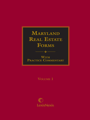 cover image of Maryland Real Estate Forms